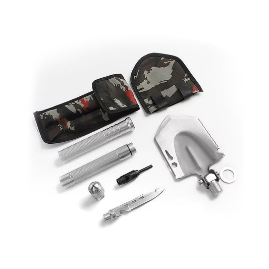 Heavy Duty Survival Shovel Silver