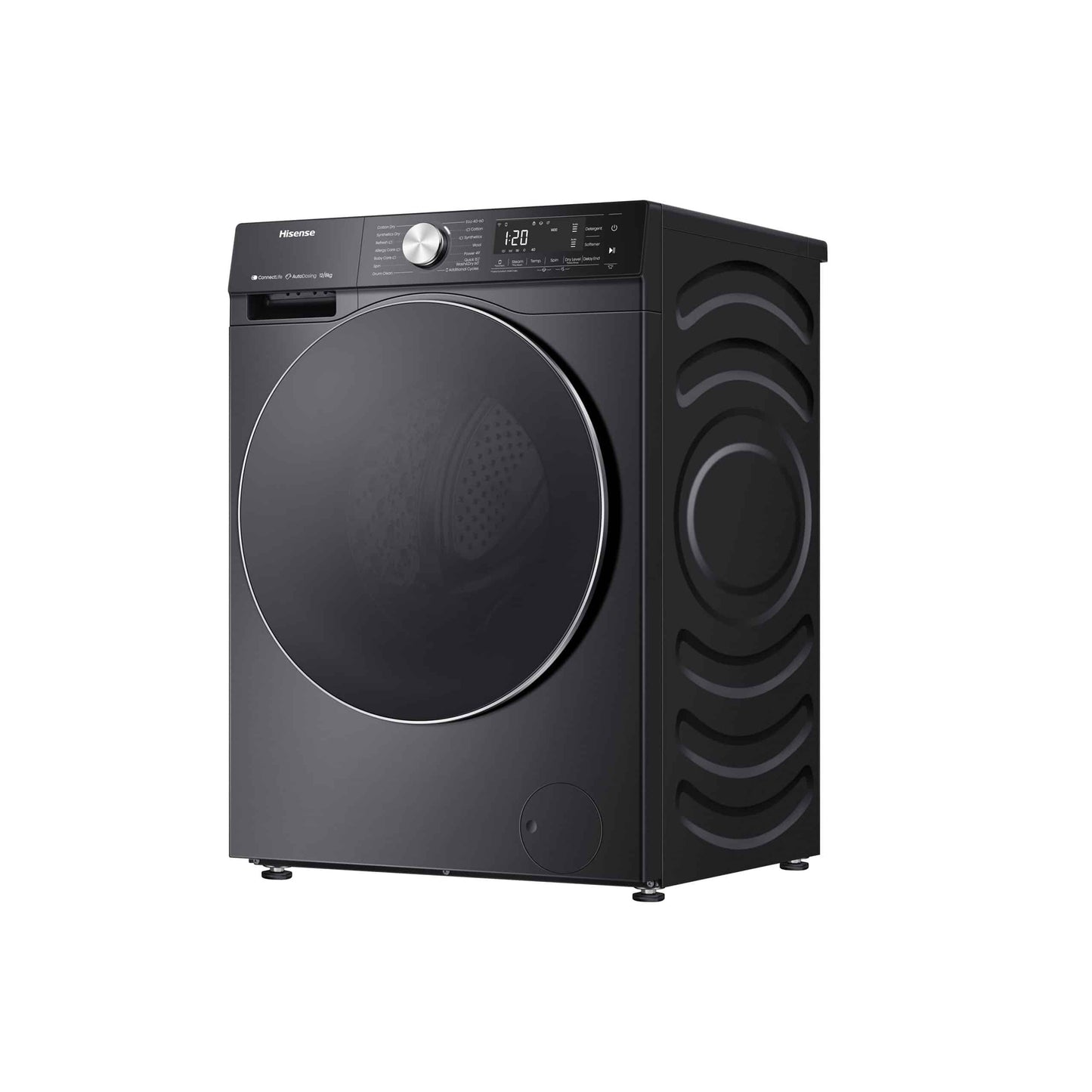 Hisense 5S Series 2 in 1 Washer(12kg) & Dryer(8kg) Black