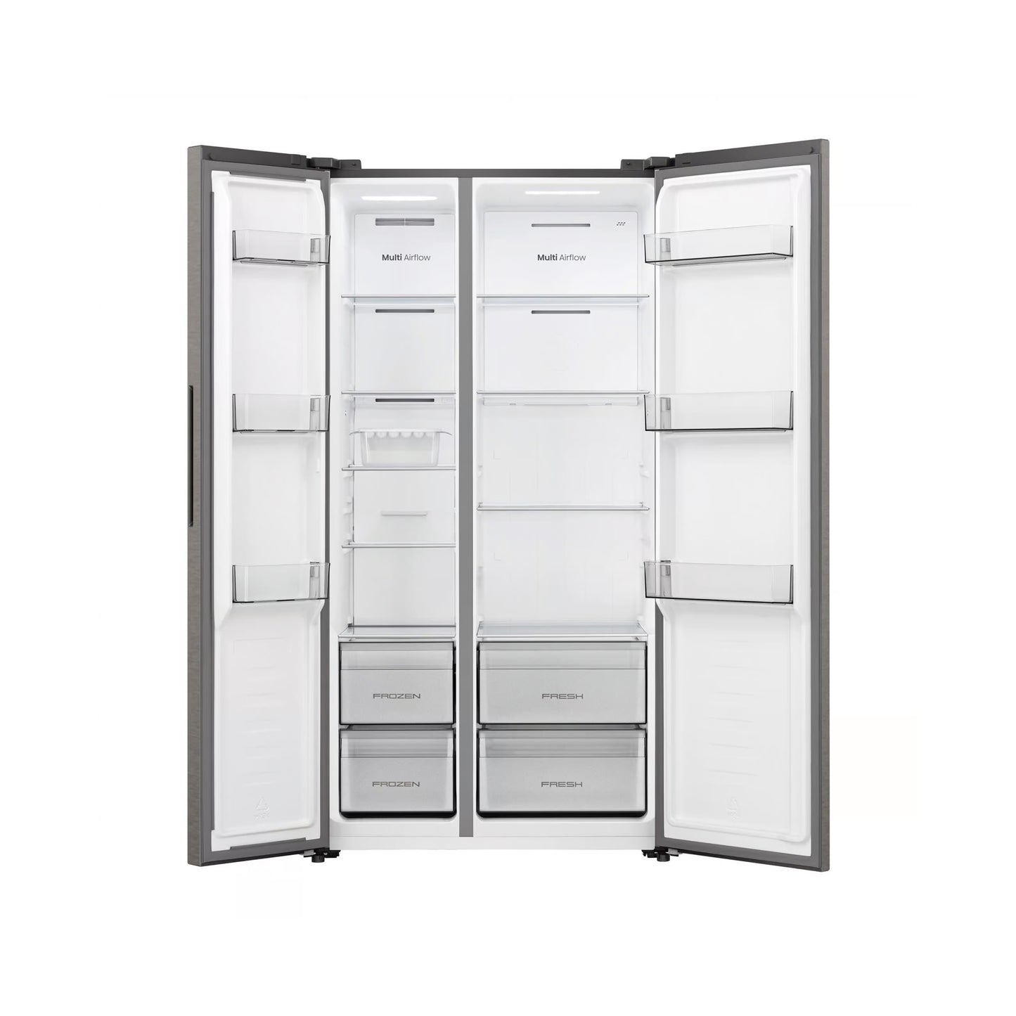 Hisense 543L Side By Side Refrigerator Titanium