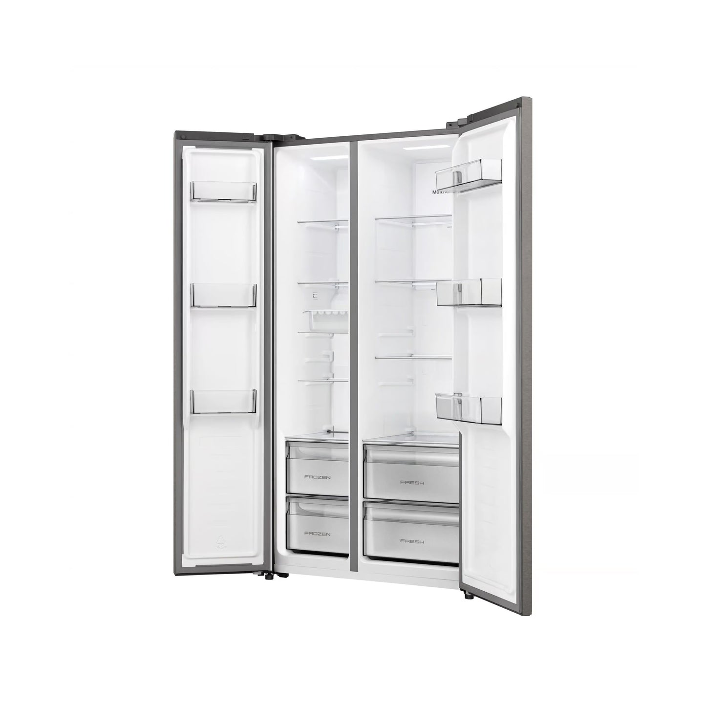Hisense 543L Side By Side Refrigerator Titanium