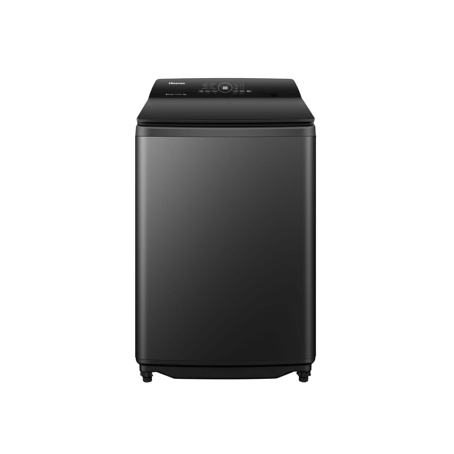 Hisense 3i Series 18kg Top Loader Washing Machine Black