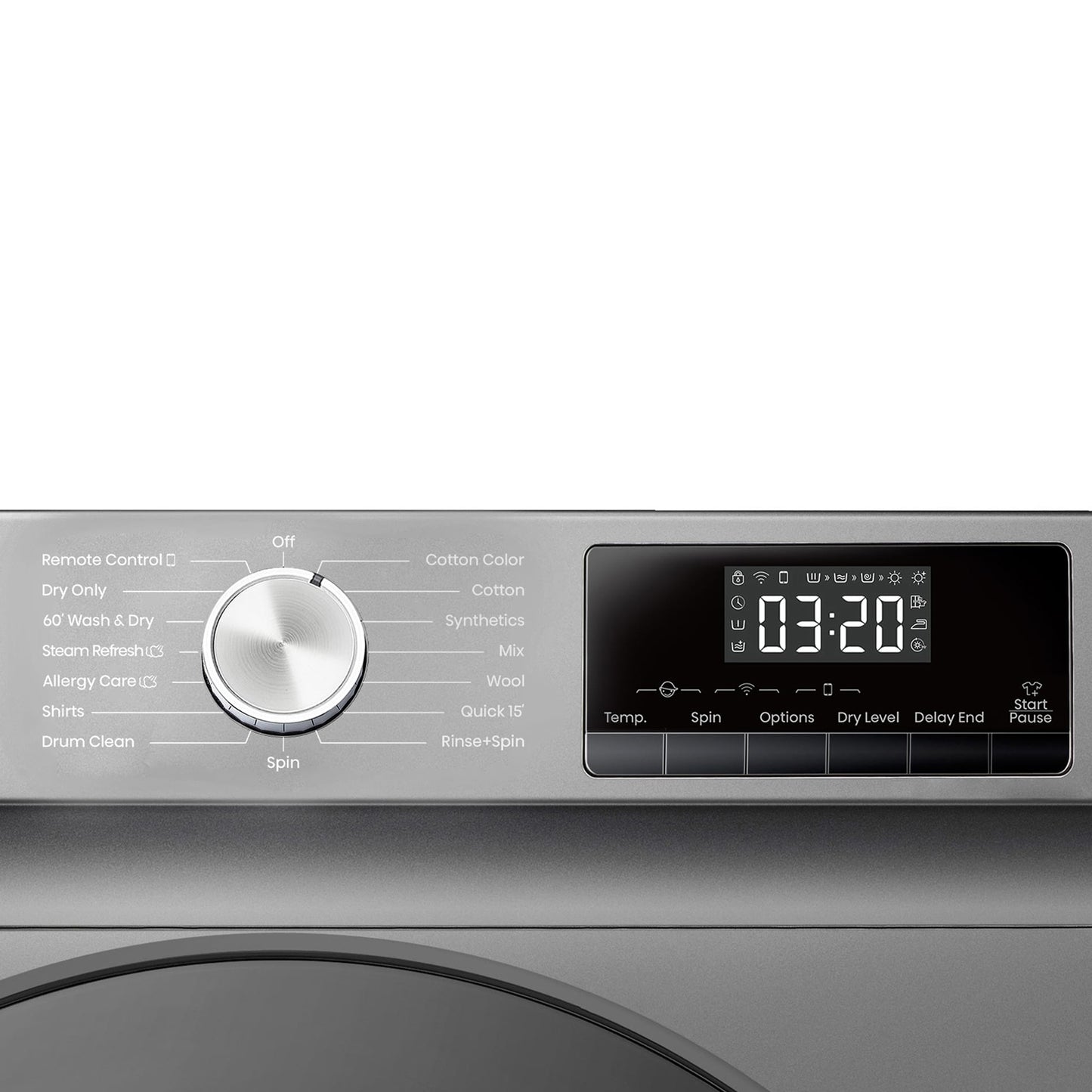 Hisense 2 in 1 Front Load Washer(8kg) & Dryer(5kg) Titanium
