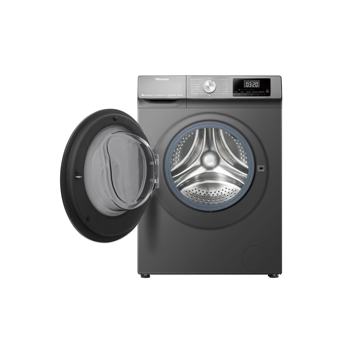 Hisense 2 in 1 Front Load Washer(8kg) & Dryer(5kg) Titanium