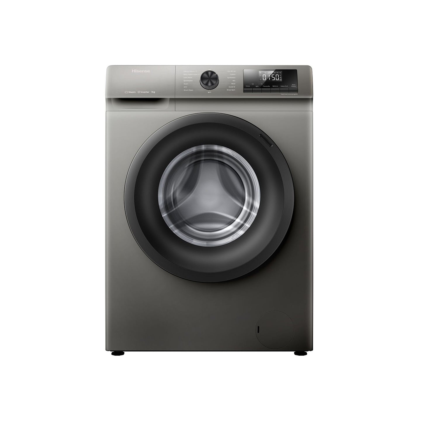 Hisense 9kg Front Loader Washing Machine Titanium