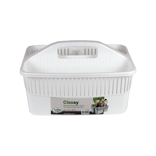 Classy Cleaning Supplies Basket White