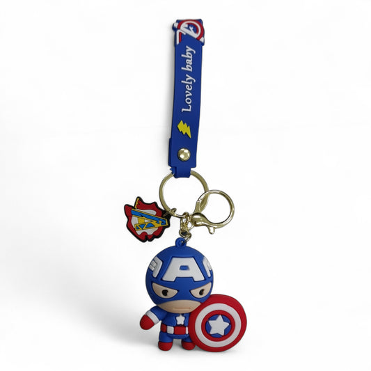 Keychain HQ Captain America Keyring Blue