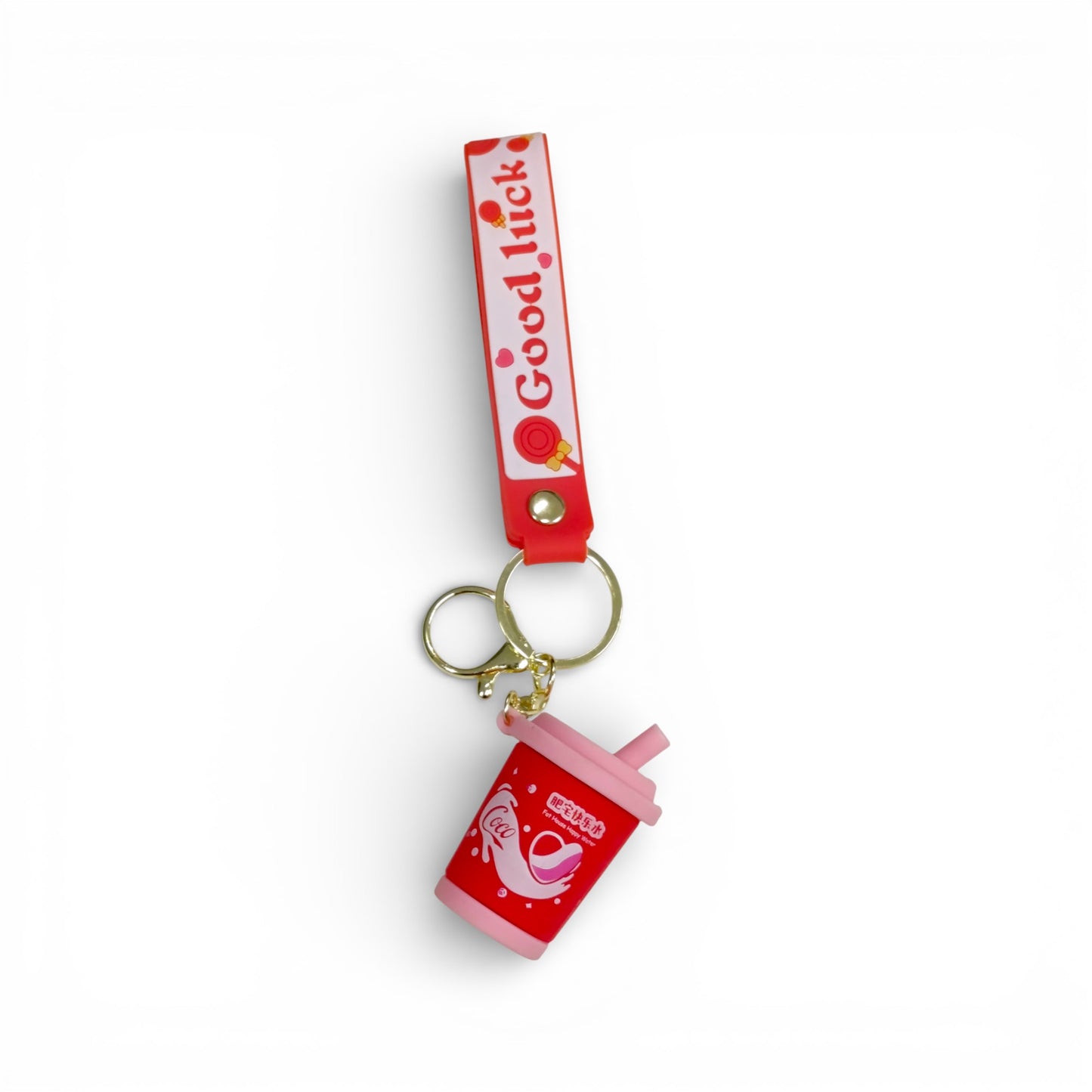 Beverage Keychain Pink
