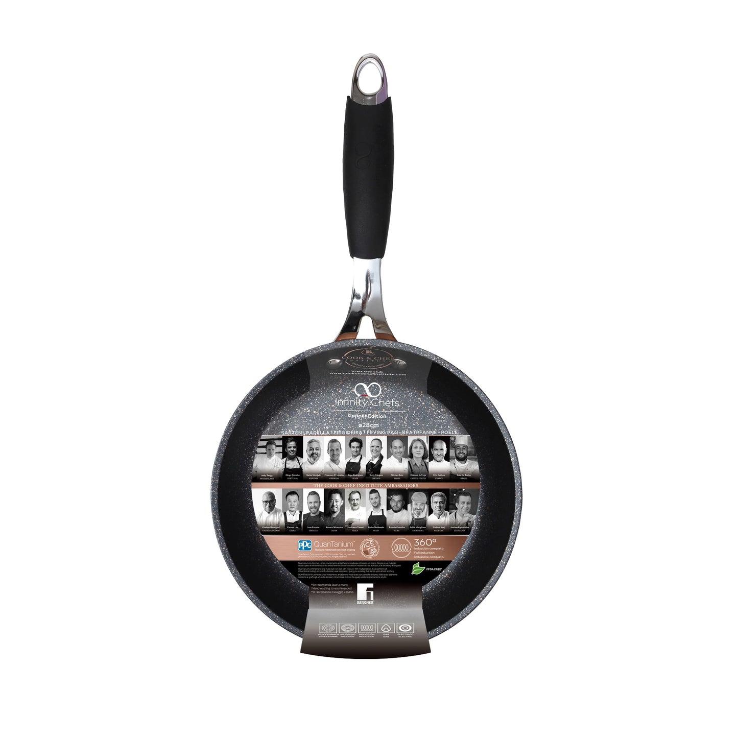 Infinity Chef 28cm Grillpan Copper