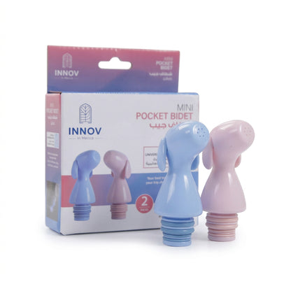 Islamic 2 Pack Mini Pocket Bidet - Pink & Blue