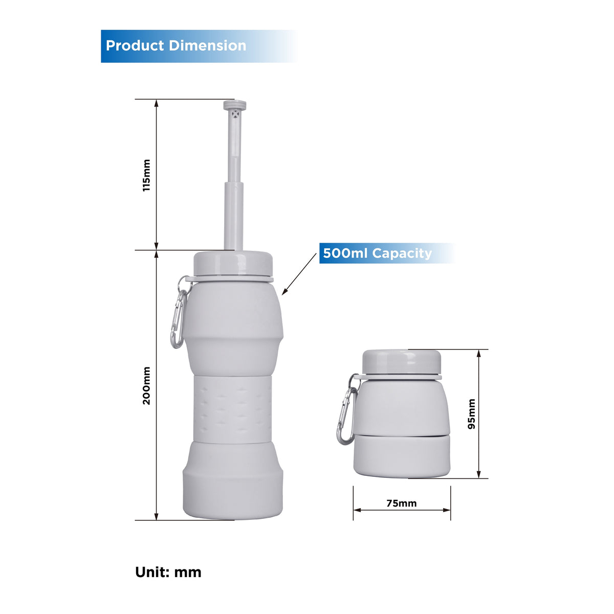 Portable Bidet Bottle 600ml - Assorted Colours