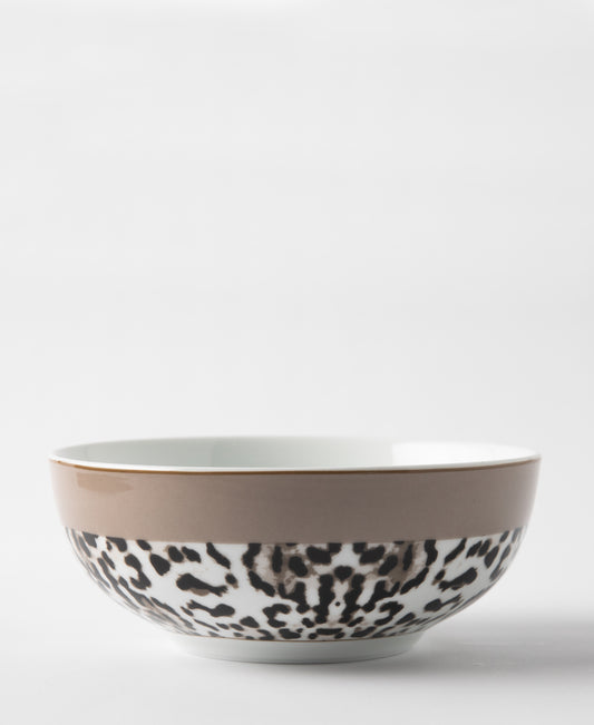 Jenna Clifford Leopard Salad Bowl - White