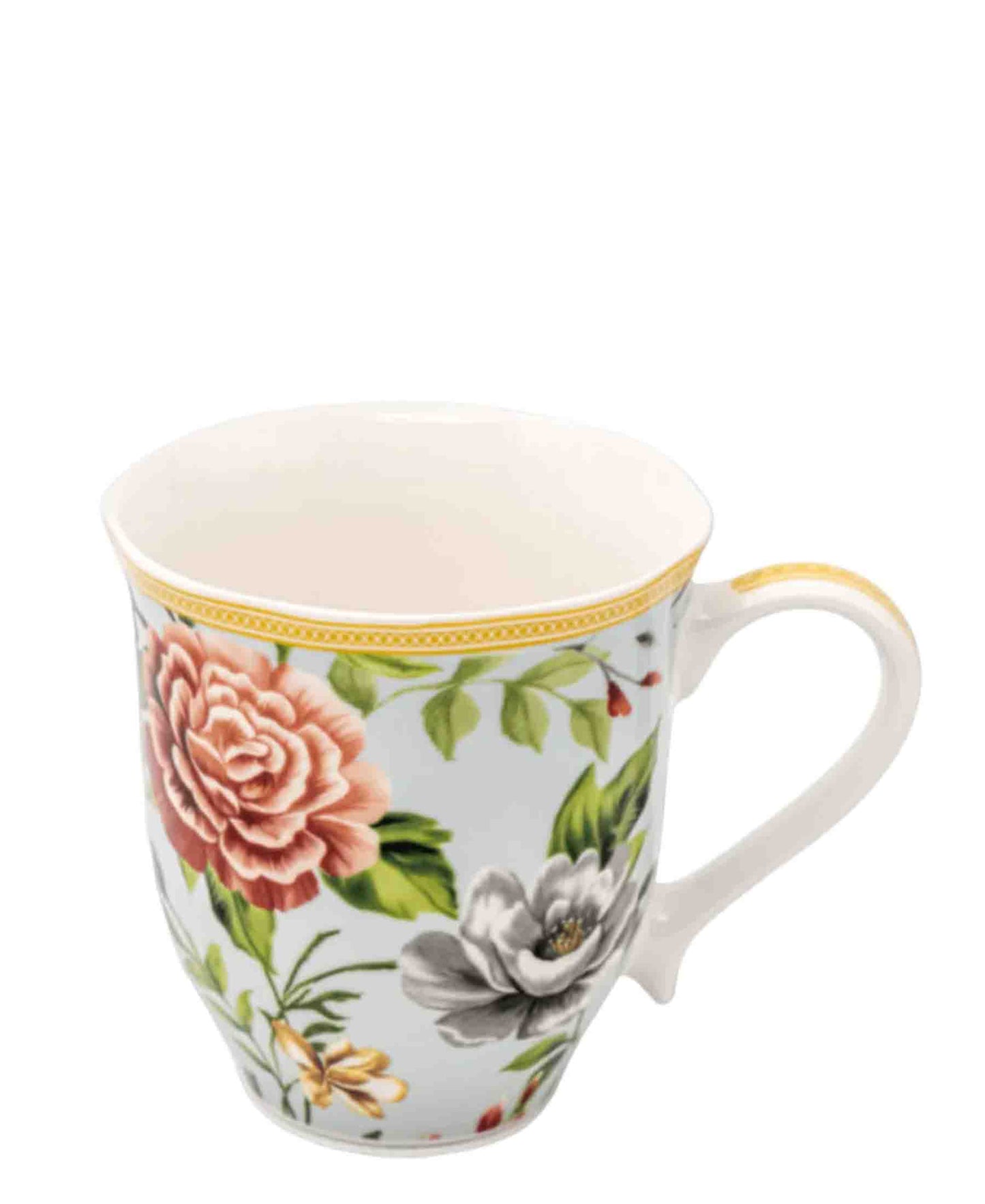 Jenna Clifford 300ml Botanica Rose Mug - White