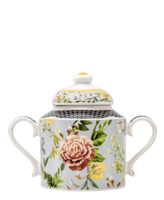 Jenna Clifford Botanica Rose Sugar Pot - White