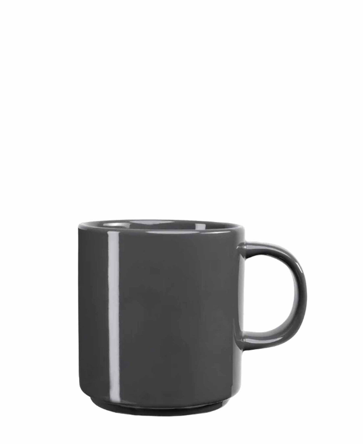 Jenna Clifford Flat Stackable 400ml Mug - Dark Grey