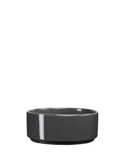 Jenna Clifford Flat Stackable Nibble Bowl - Dark Grey