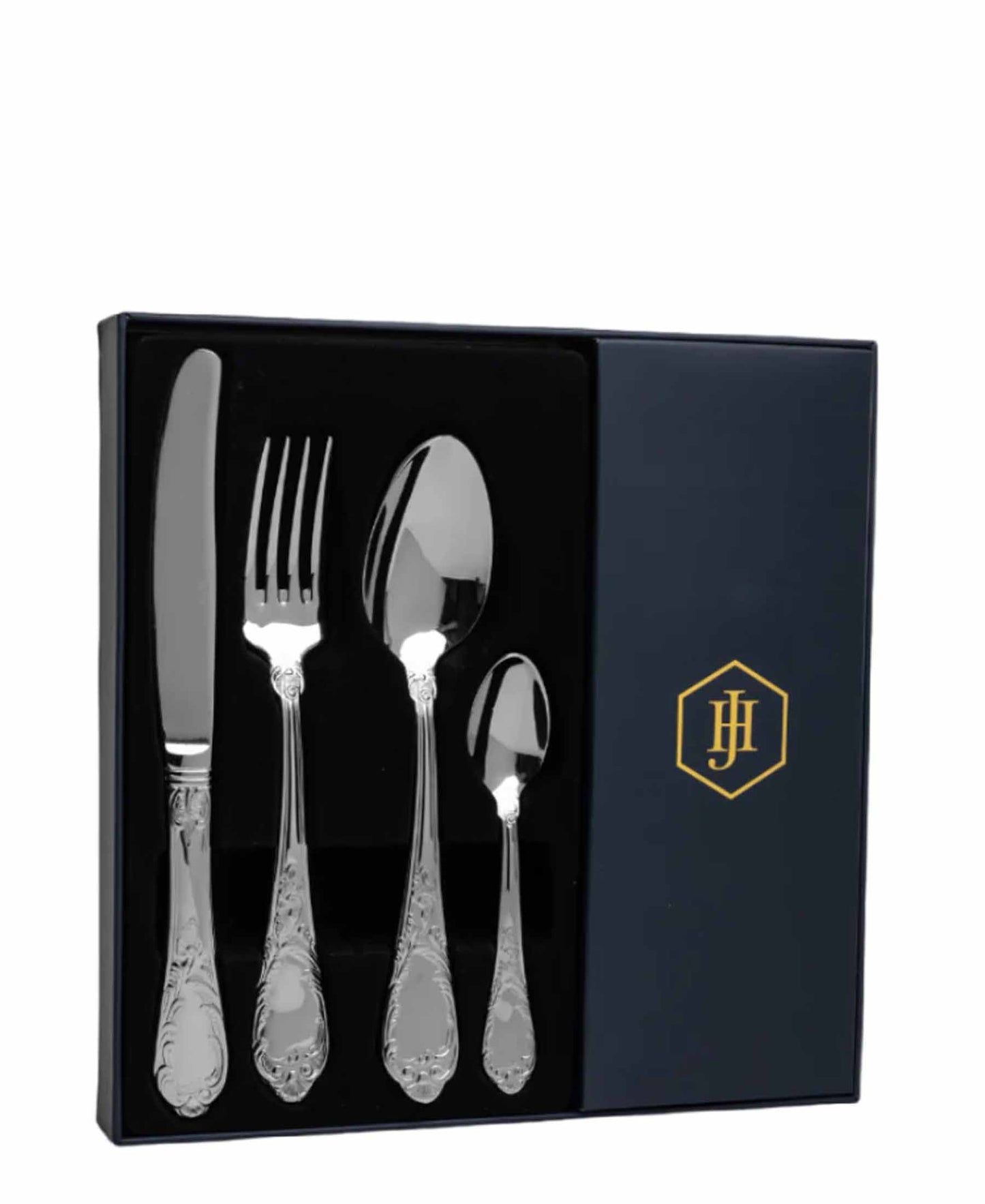 Jenna Clifford Pluto 16 Piece Cutlery Set - Silver