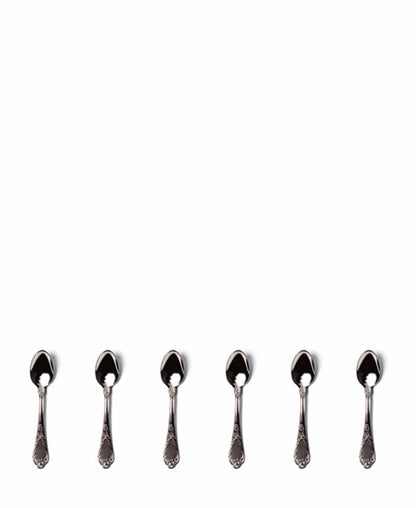 Jenna Clifford 6 Piece Pluto Teaspoon Set - Silver