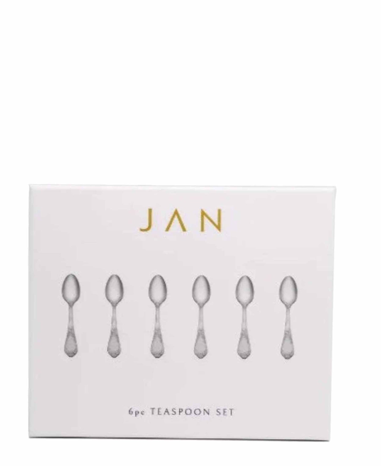 Jenna Clifford 6 Piece Pluto Teaspoon Set - Silver