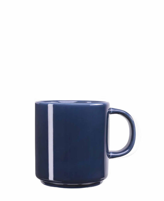 Jenna Clifford Flat Stackable 400ml Mug - Cobalt Blue