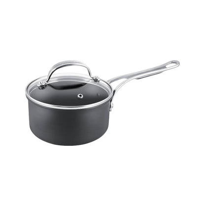 Jamie Oliver 20cm Non-Stick Saucepan with Lid Black