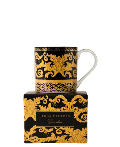 Jenna Clifford Grandeur Mug - Black & Gold
