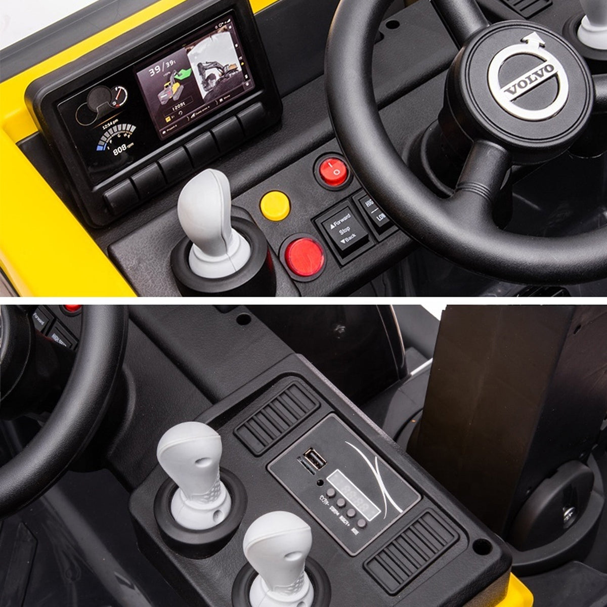 Volvo Licensed Kids Electric Ride-On Digger - KDVE888E