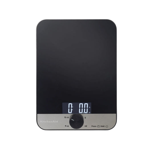 KitchenAid Digital Glass Top Kitchen Scale Black