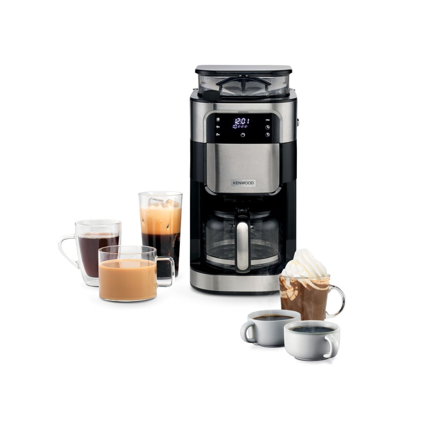 Kenwood Grind & Brew Drip Coffee Machine Black