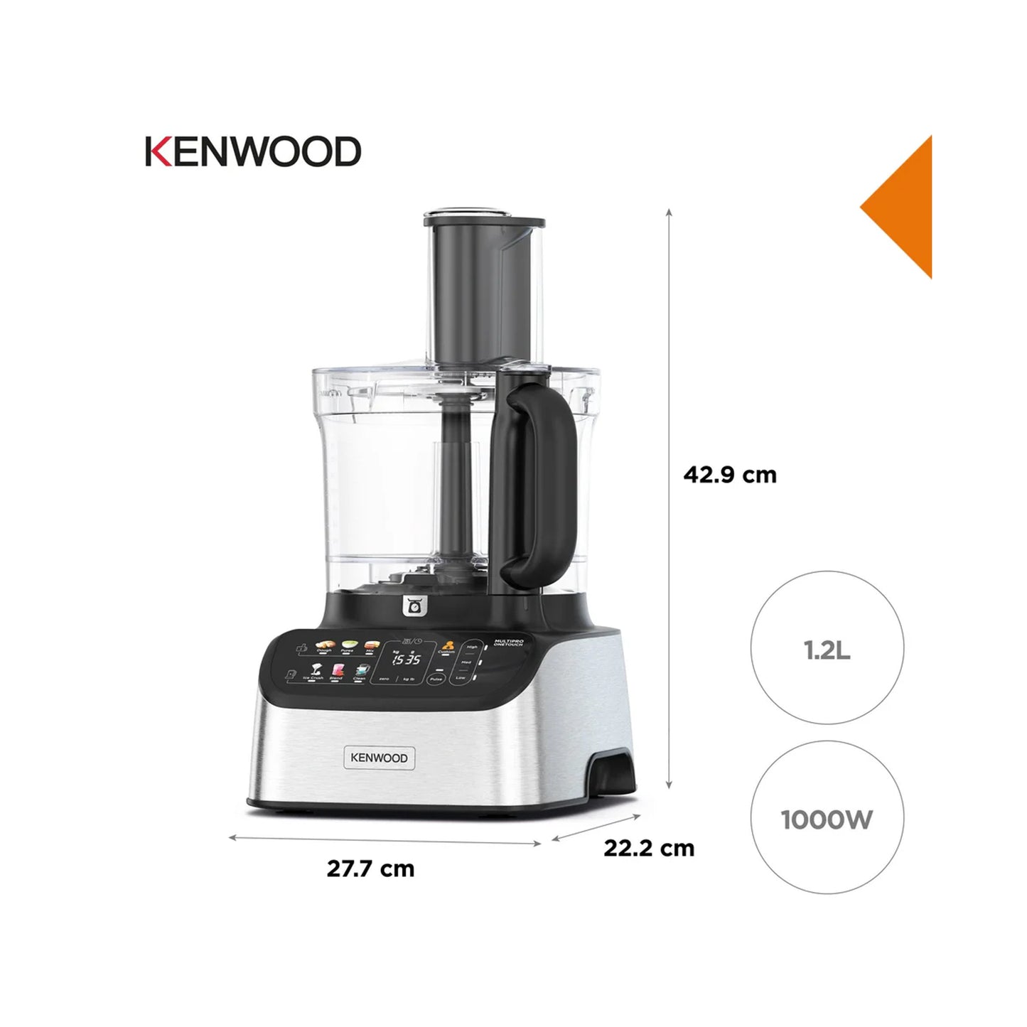 Kenwood MultiPro OneTouch Food Processor & Blender Black