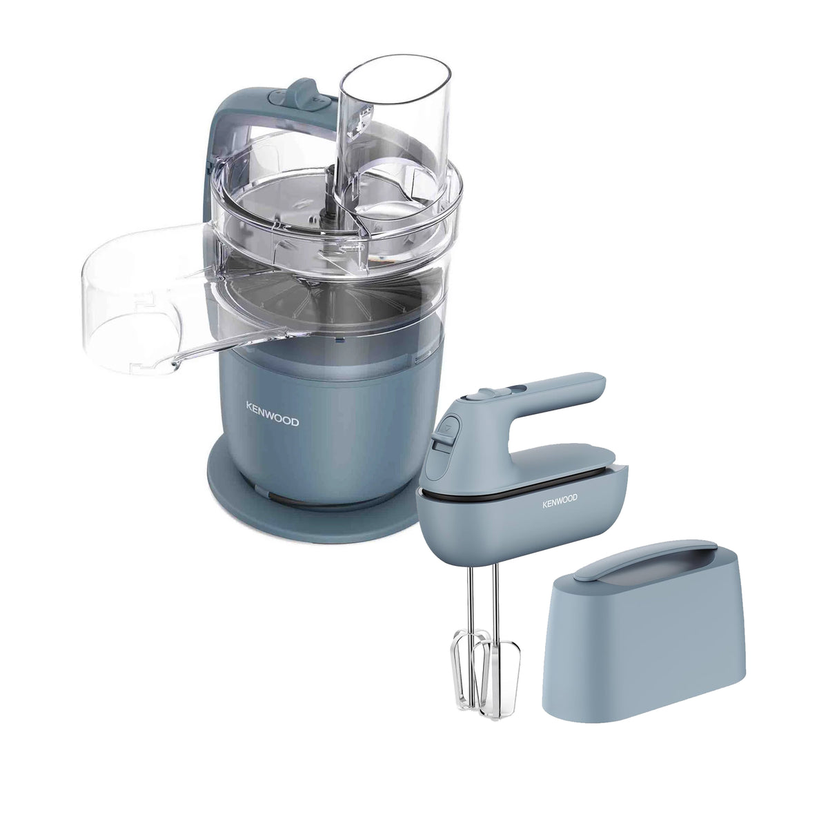 Kenwood Go Food Processor & Hand Mixer Set Storm Blue