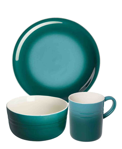 Kitchen Life 3 Piece Dinner For One Set - Blue