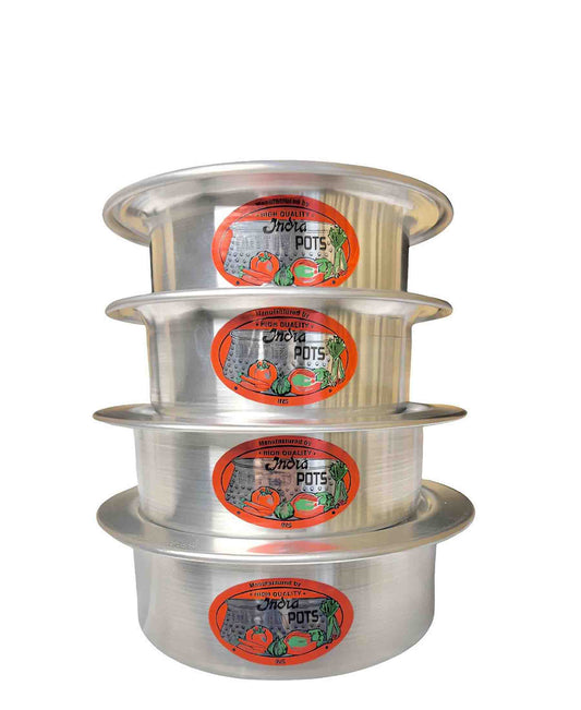 Kitchen Life Aluminium India Fish Pots 1-4 - Silver