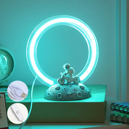 Astronaut LED Lamp White & Blue