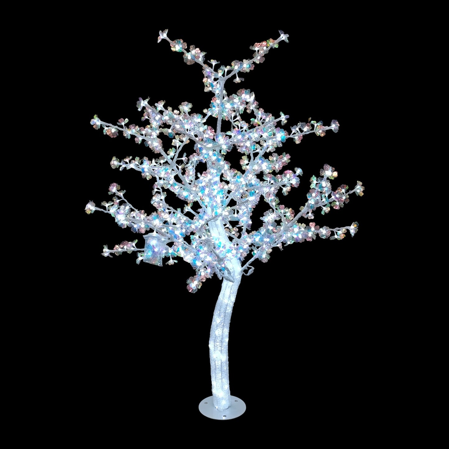 1.8m Tree with LED Lights White
