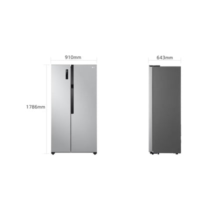 LG 519Lt Side By Side Fridge Silver