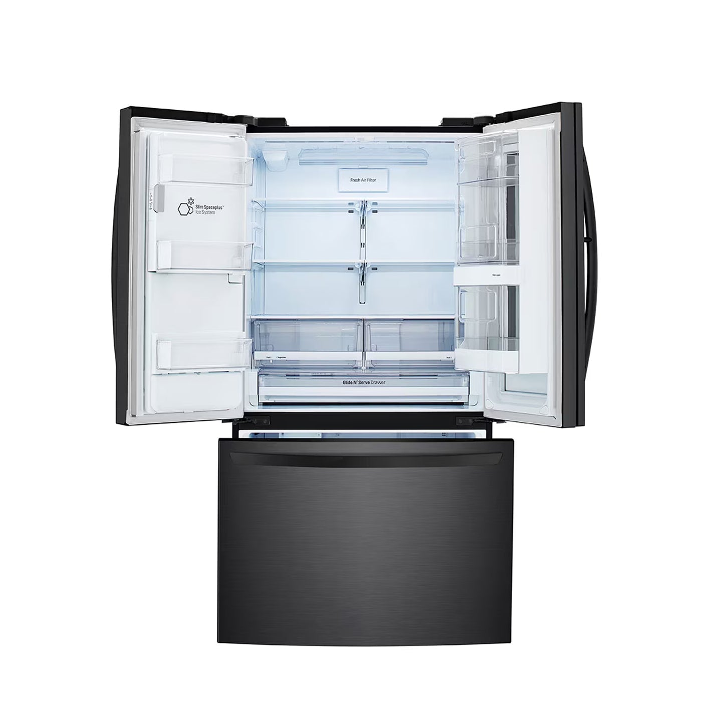 LG 793L French Door Instaview Fridge Matt Black