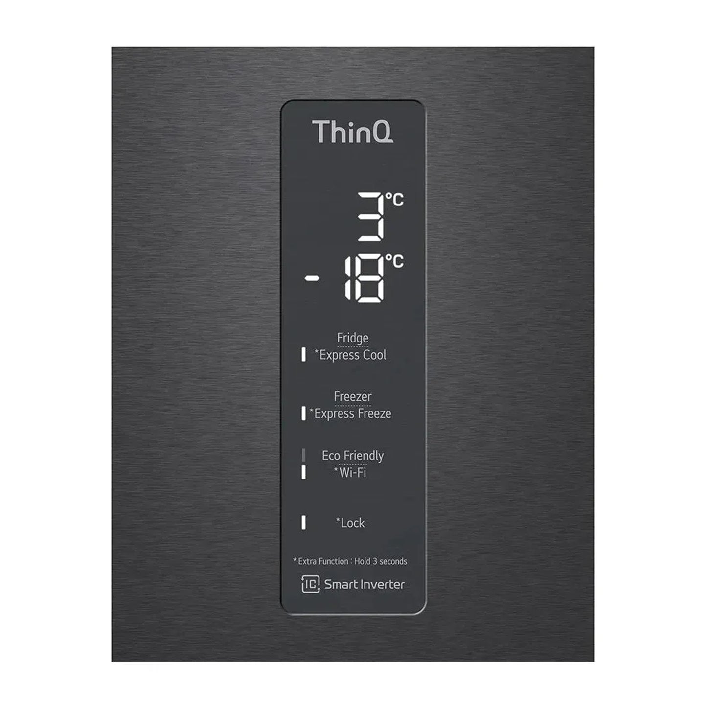 LG Inverter Linear Compressor Combi Fridge Freezer Black