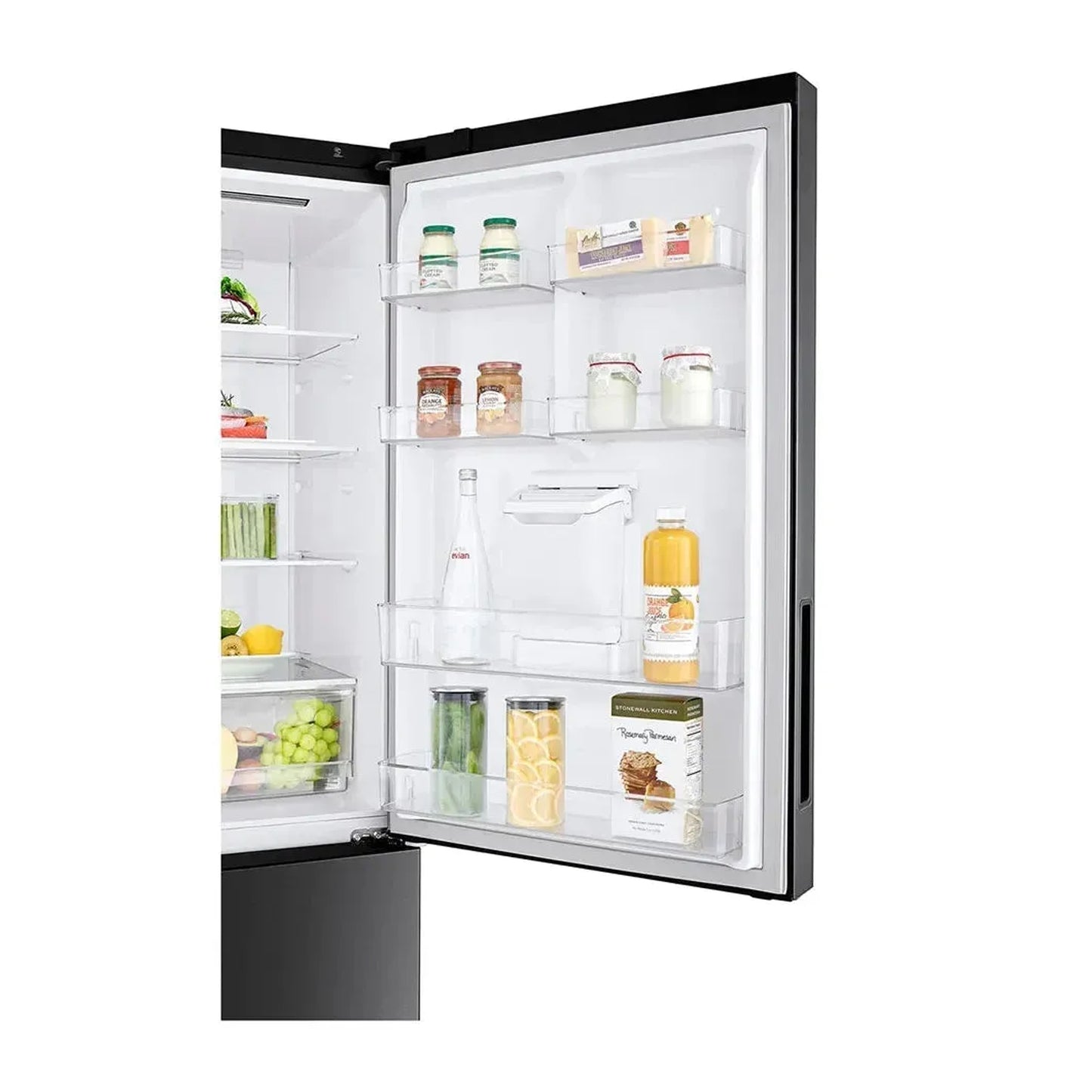 LG Inverter Linear Compressor Combi Fridge Freezer Black