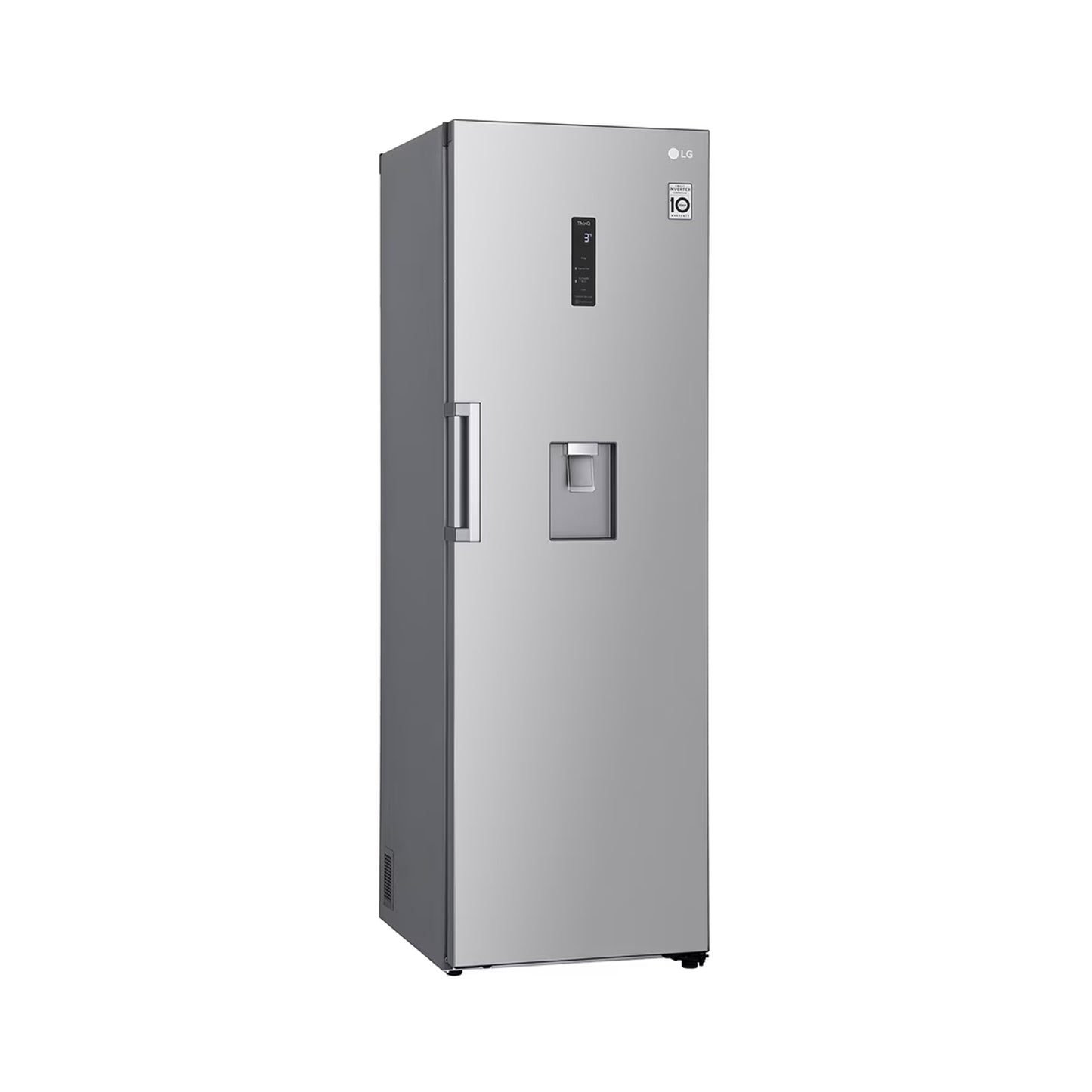 LG 377Lt Upright Fridge Silver