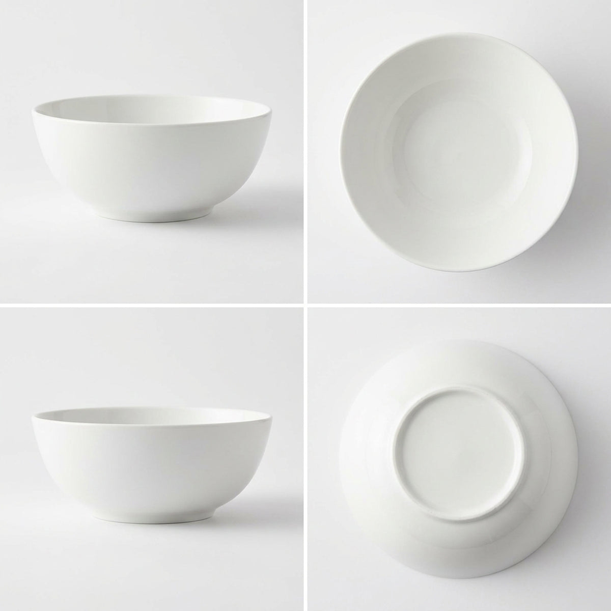 La Opala Cosmo Serving Bowl Plain White
