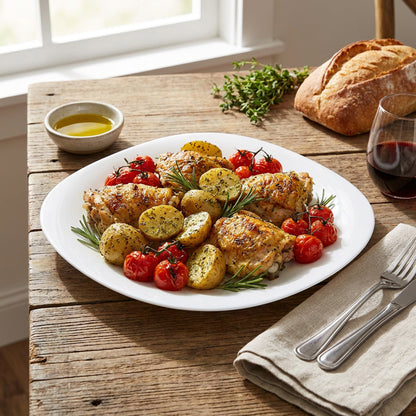 La Opala Quadra Platter White