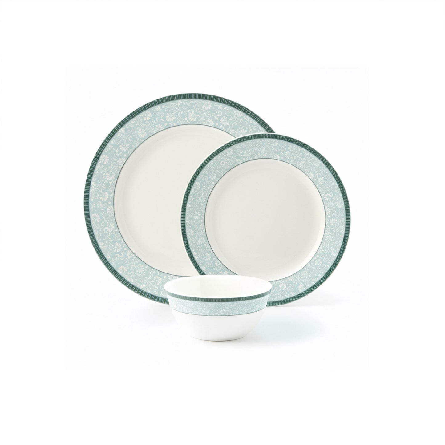 La Opala Pearl 12 Piece Dinner Set Amaya Blue