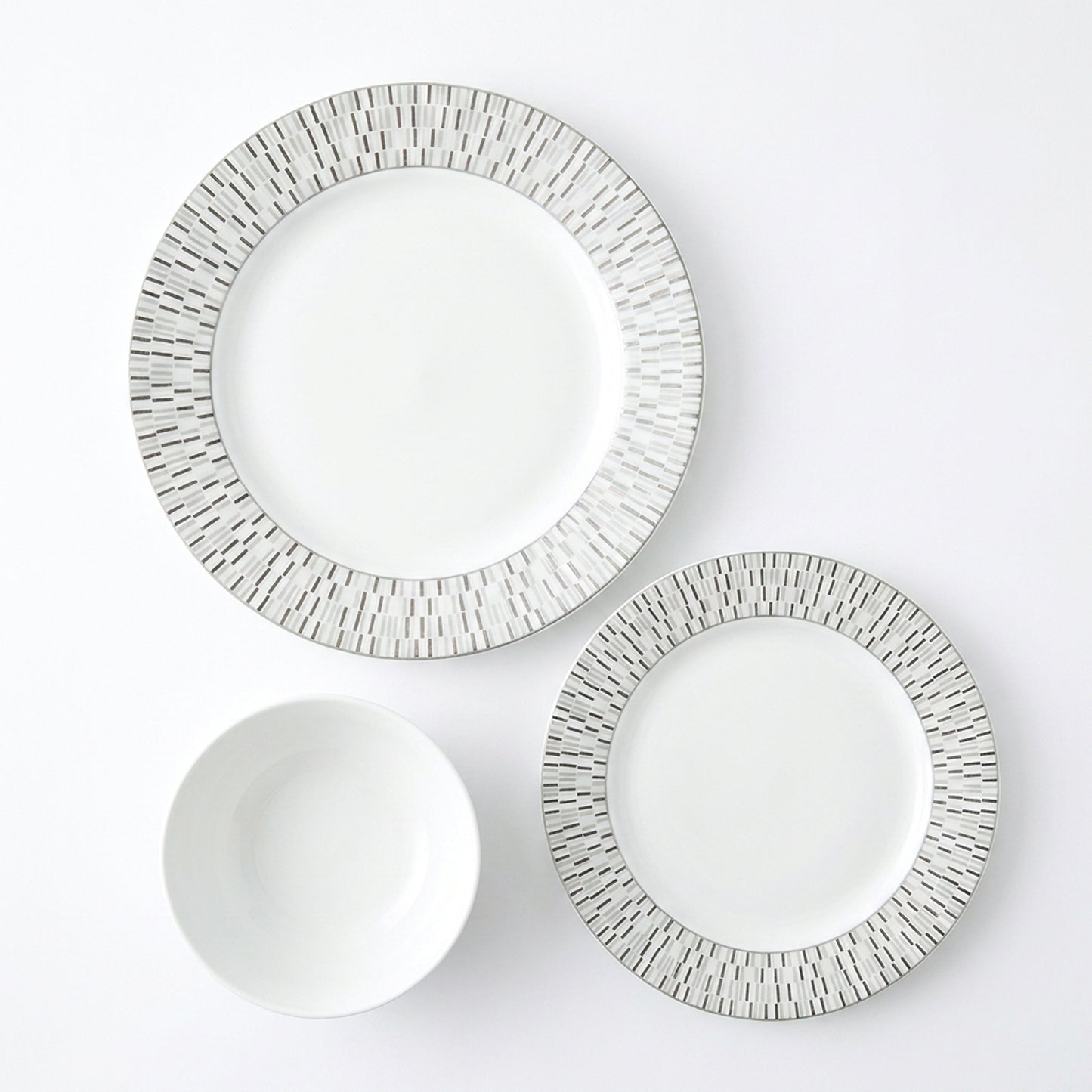 La Opala Pearl 12 Piece Dinner Set Silver Phoenix