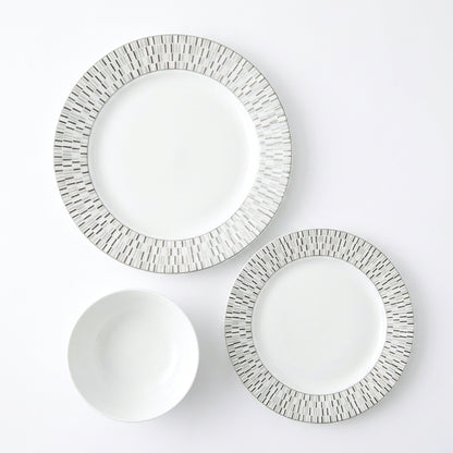 La Opala Pearl 12 Piece Dinner Set Silver Phoenix