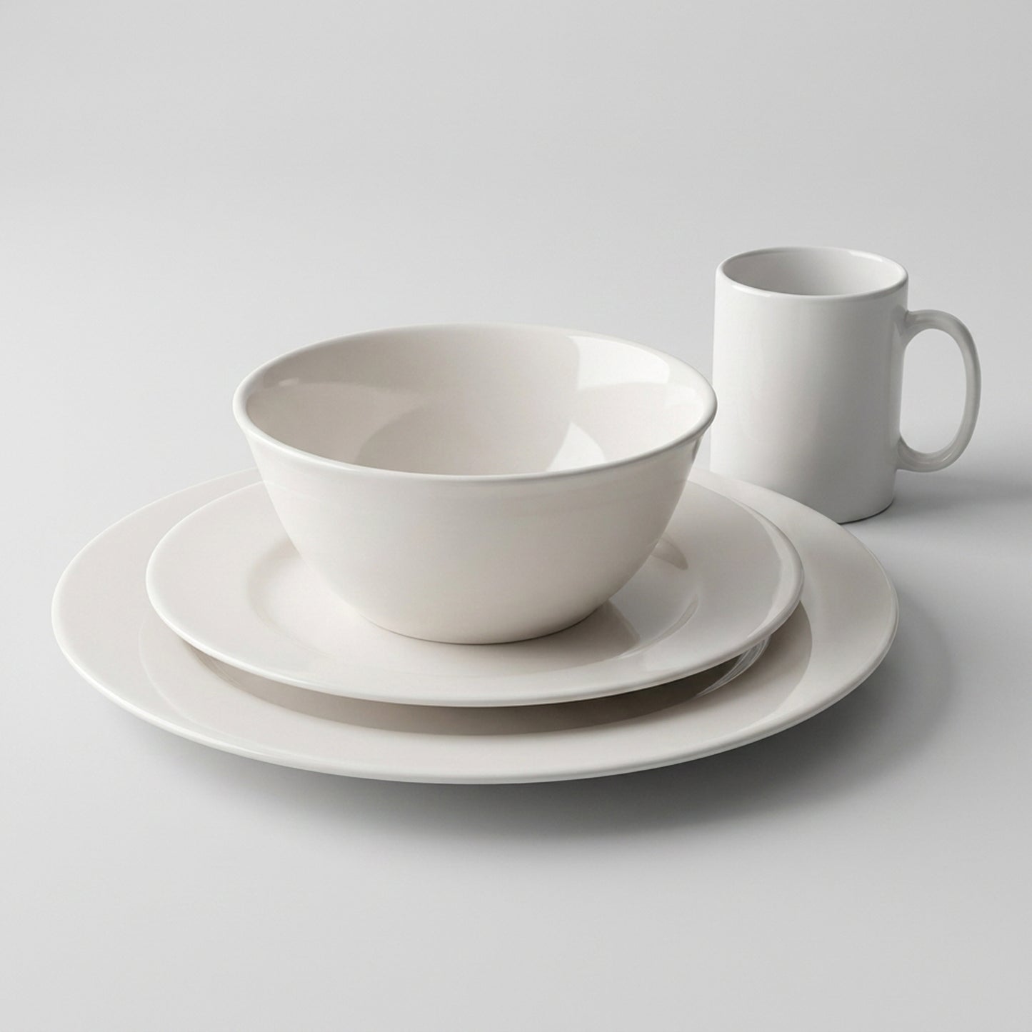 La Opala Sovrana 16 Piece Dinner Set White