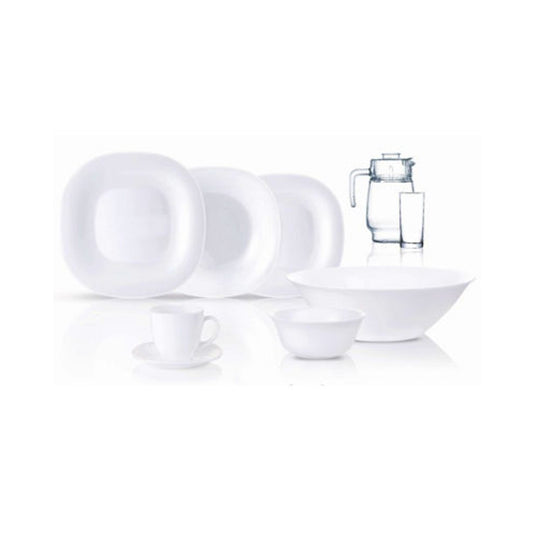 Luminarc 46 Piece Neo Carine Dinner Set White