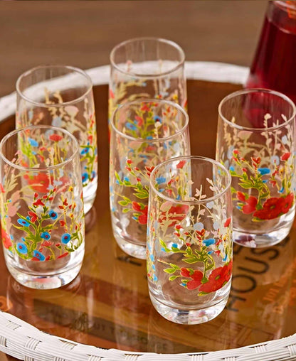 Luminarc 6 Piece Rose Labelle Tumbler Set - Clear