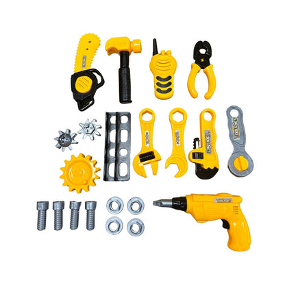 Luxury Combination Tool Workbench Play Set Yellow