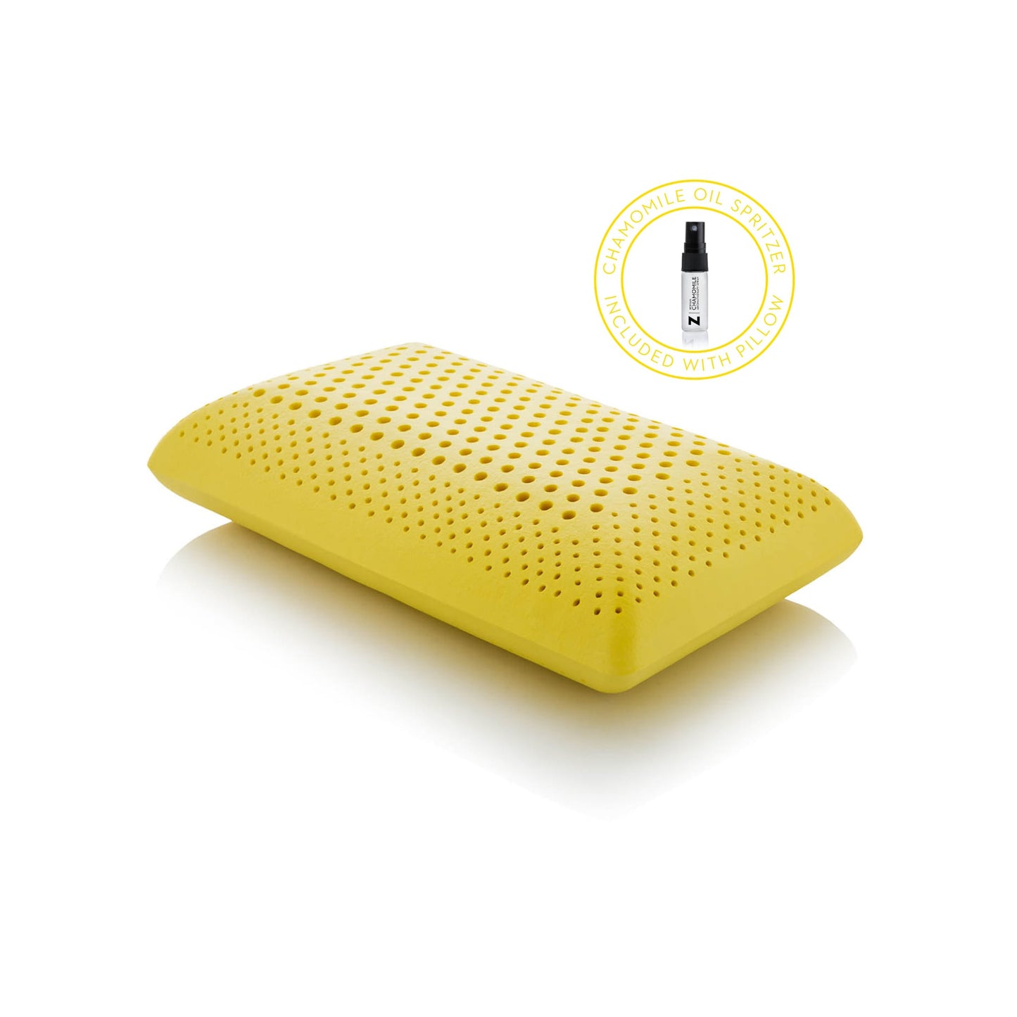 Malouf Z Zoned Chamomile Aromatherapy Pillow Yellow