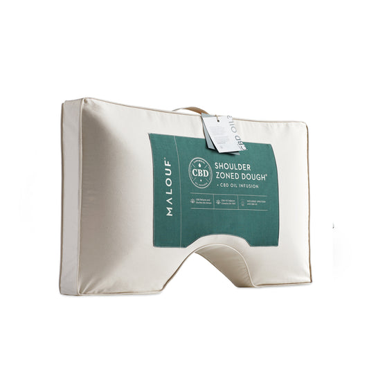 Malouf Memory Foam Cut Out Pillow White